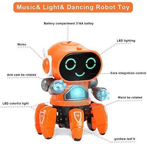 Pioneer Colorful Lights and Music All Direction Movement Dancing Robot