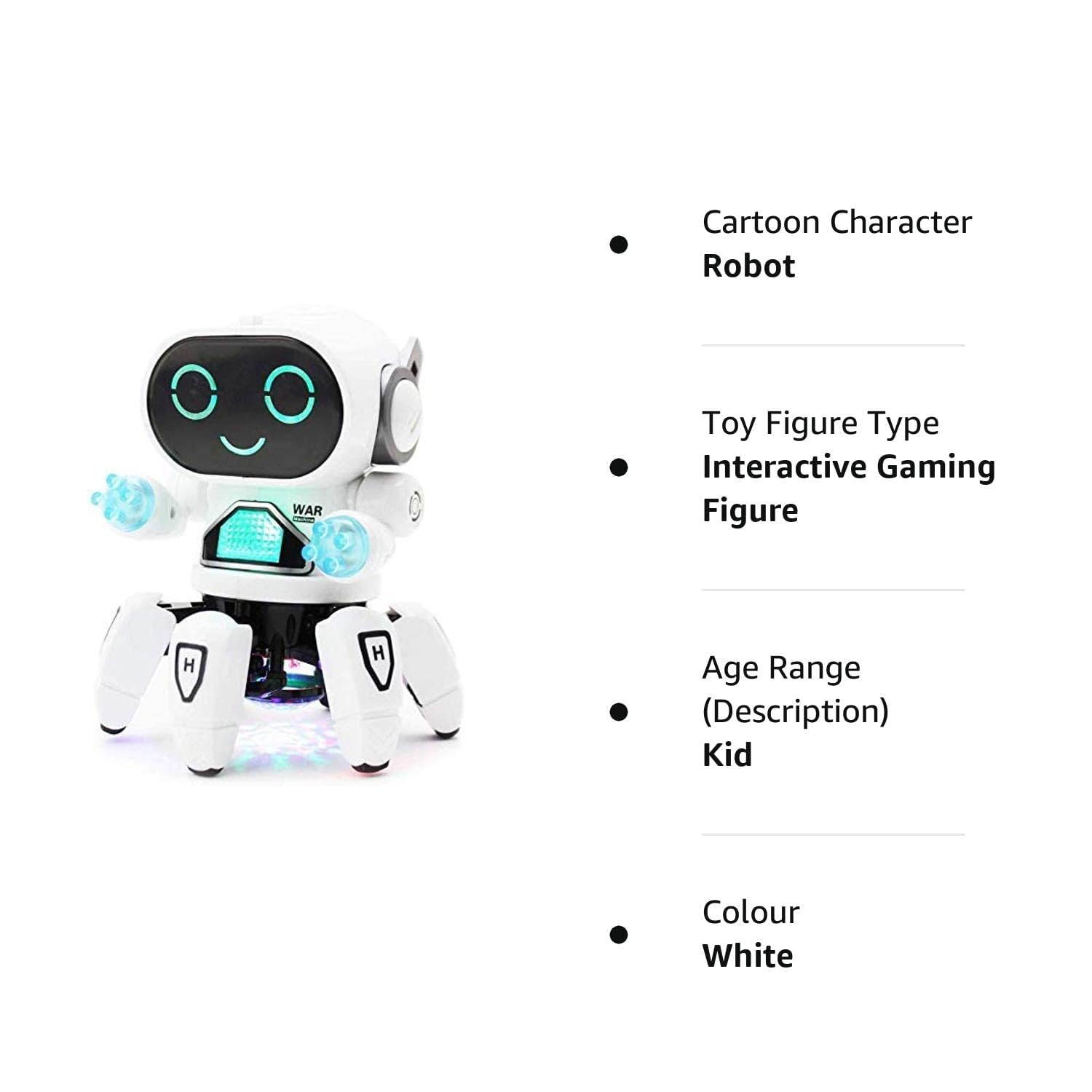 Pioneer Colorful Lights and Music All Direction Movement Dancing Robot