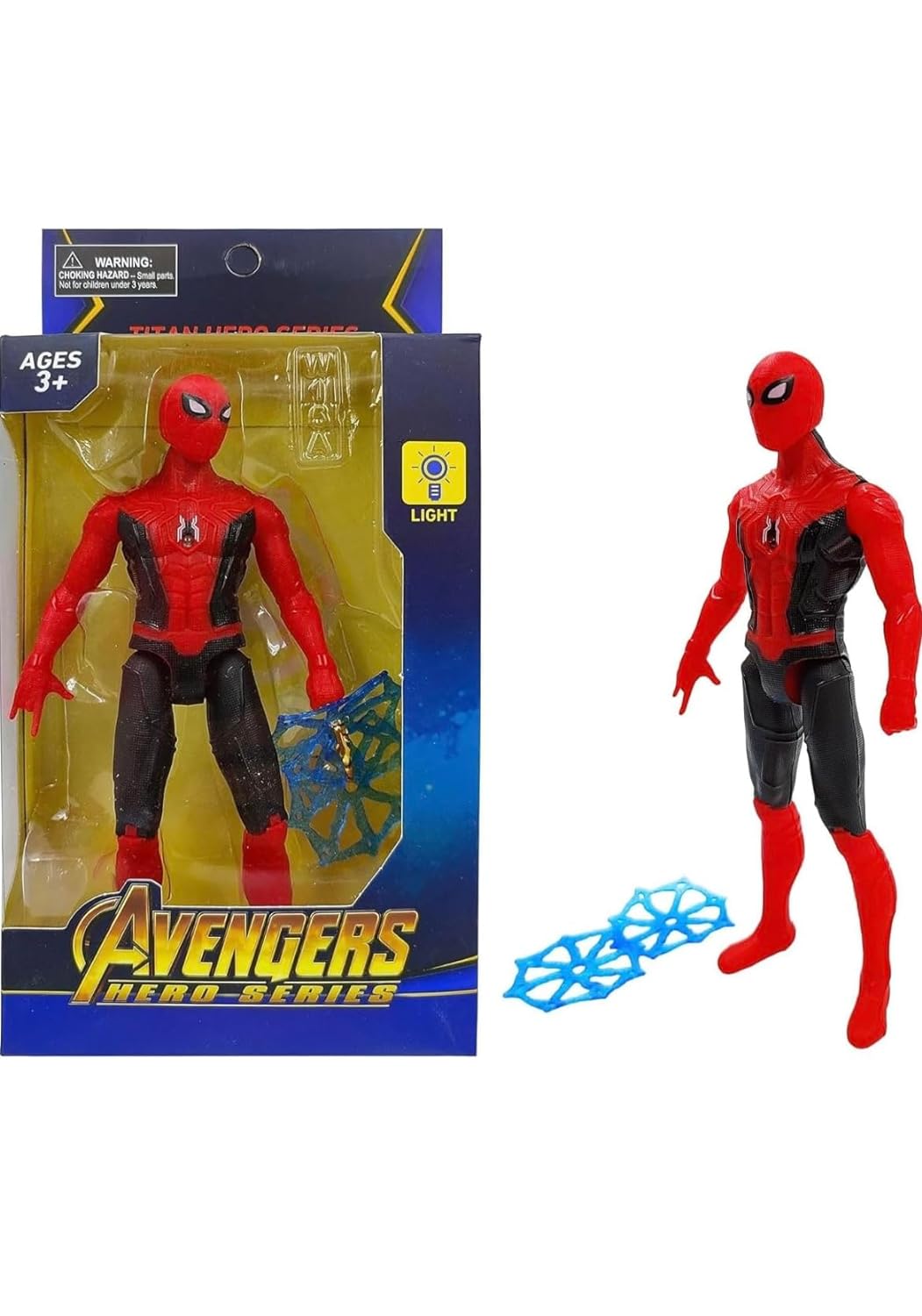 Marvel Avengers Spiderman Action Figure Toy with LED Light