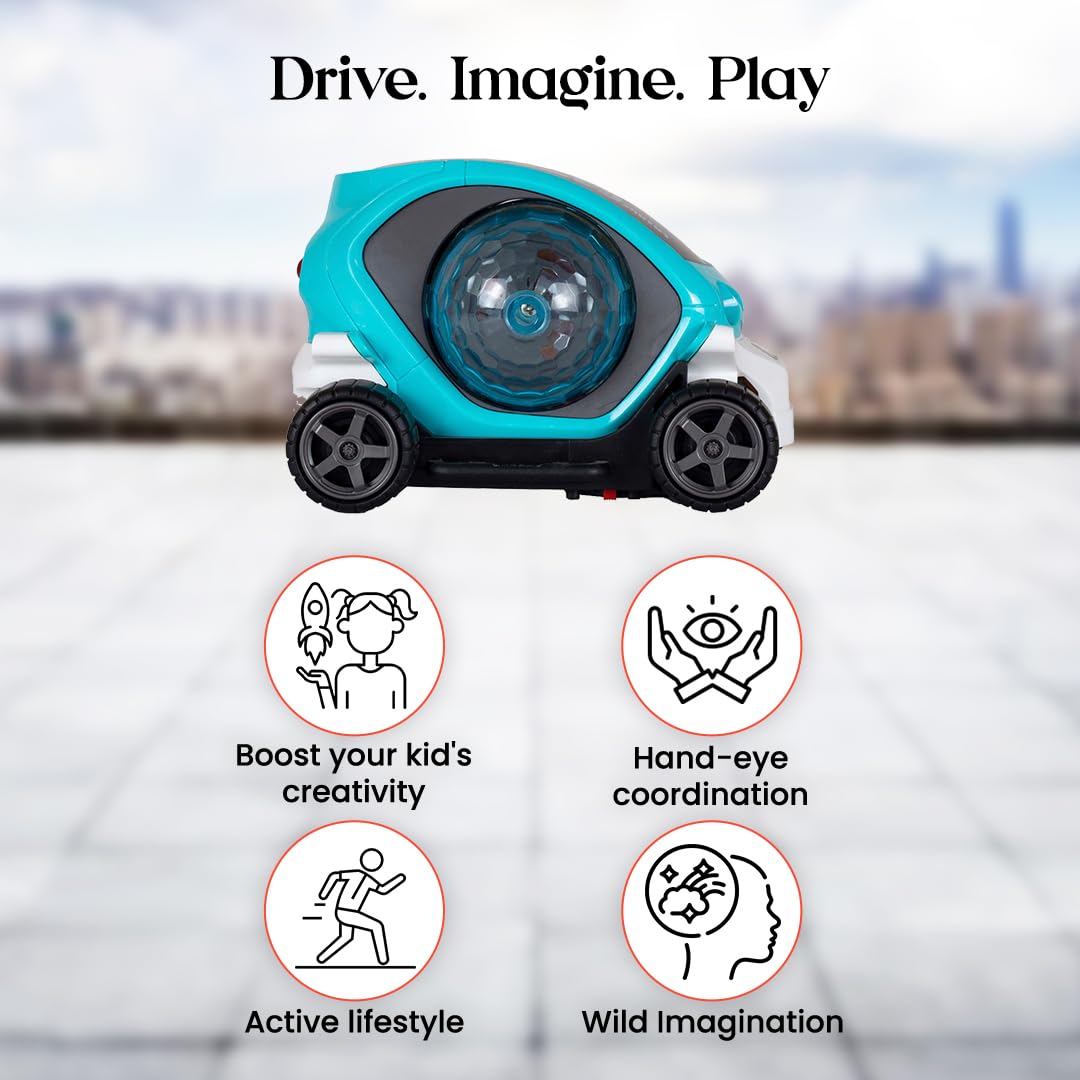 Stunt Car Toy with Music & 4D Vibrant Light Effects