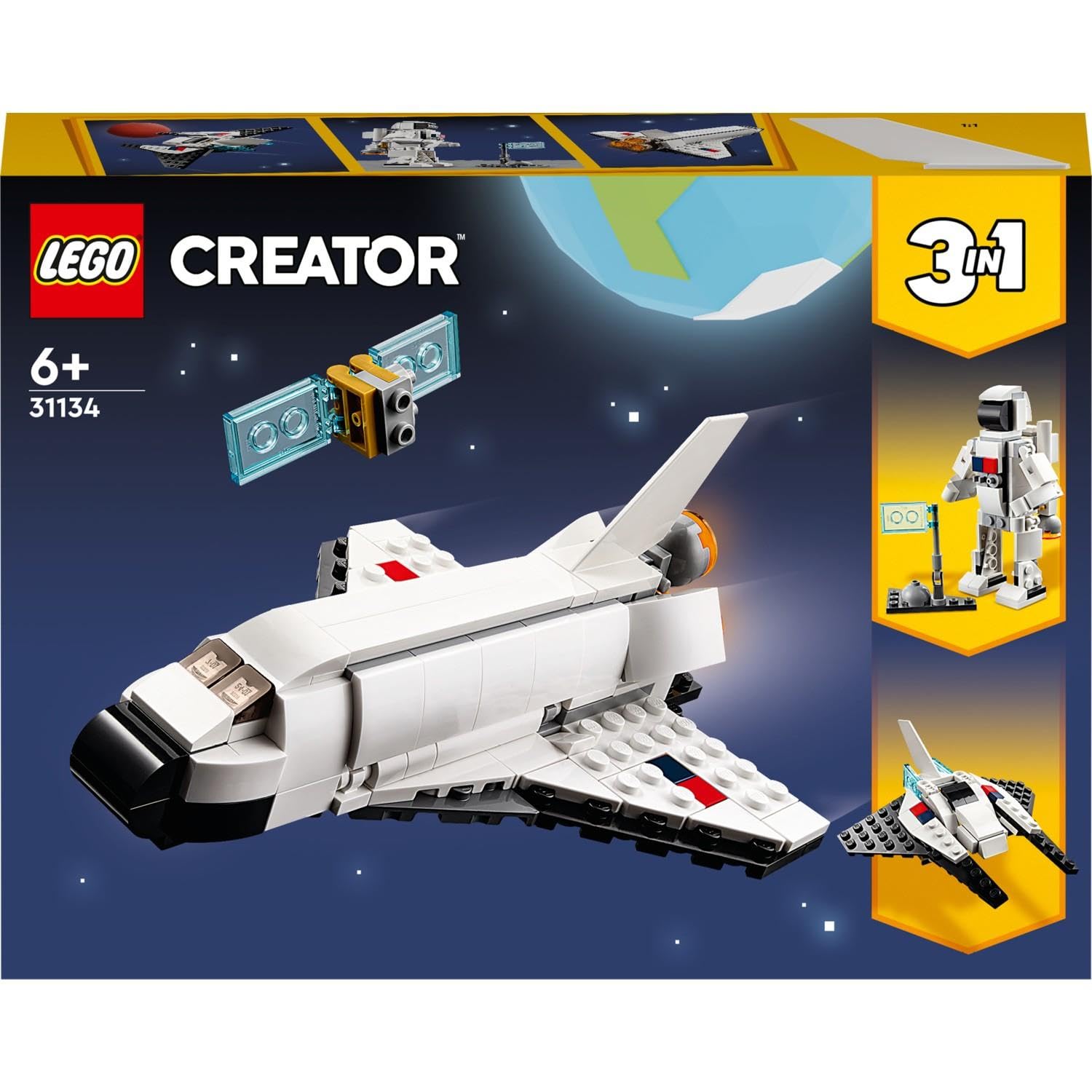 LEGO Creator Space Shuttle Building Toy Set (144 Pieces), Multi Color