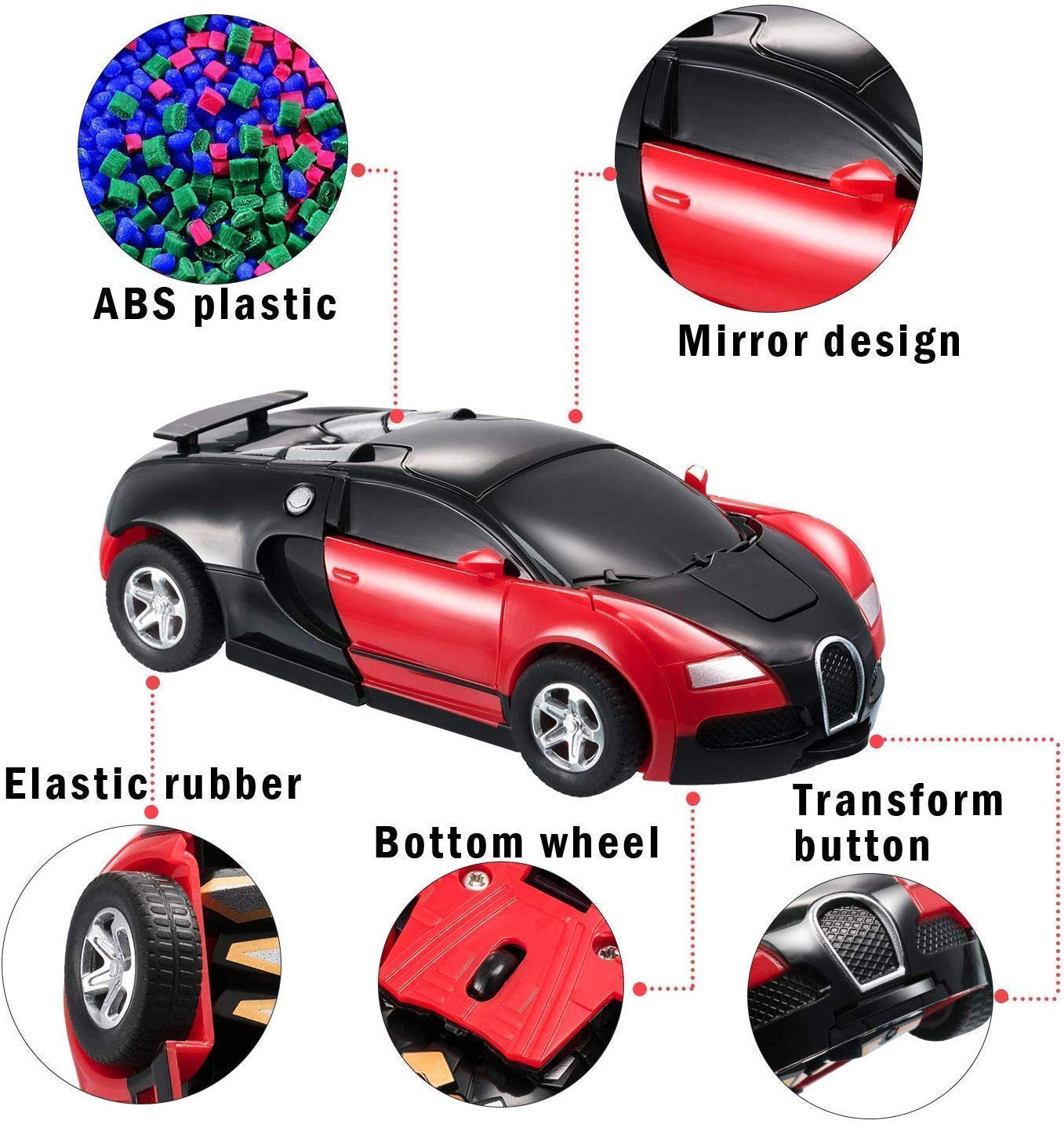 Battery Operated Converting Car to Robot, Robot to Car Automatically