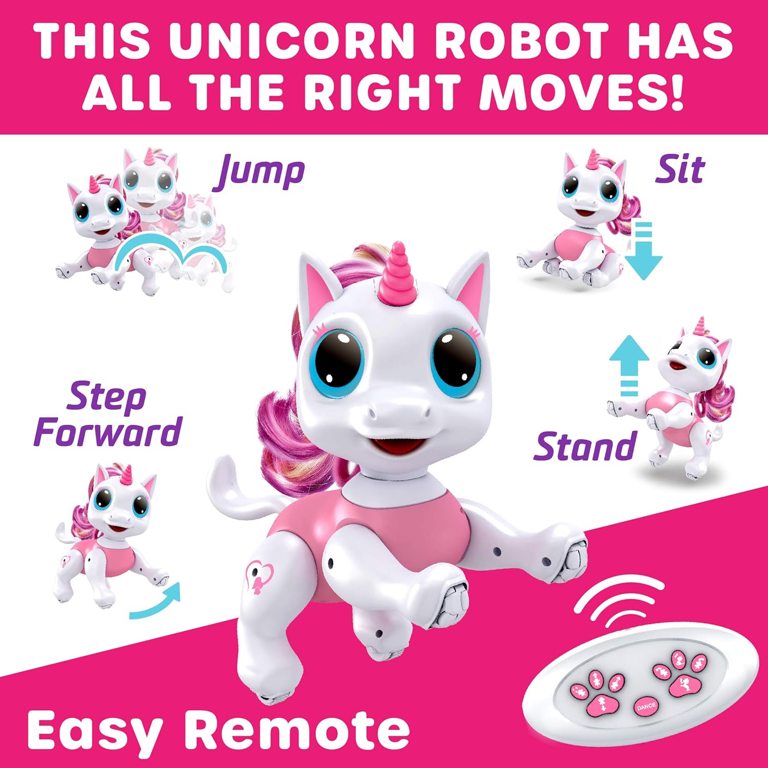 Power Your Fun Unicorn Robo Pets Unicorn Toy for Girls and Boys