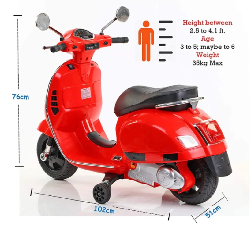 Electric Scooter for Kids (Red Color) [Limited offer]